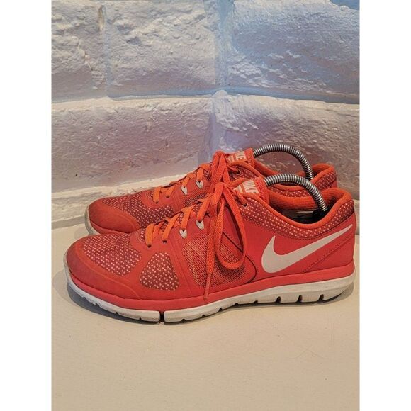 Women's Nike Flex 2014 Run 644477-601 Size 7.5 Crimson/Sail Running Shoes - Picture 2 of 9